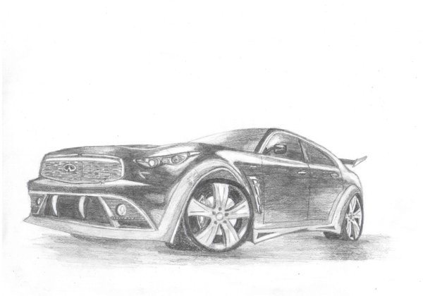 Инфинити рисунок карандашом