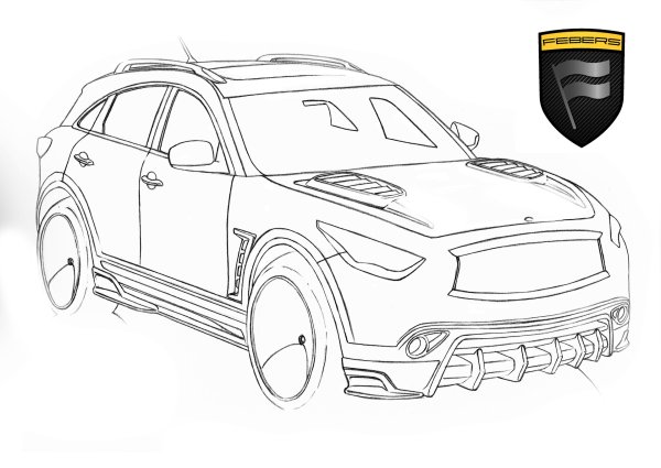 Инфинити fx35 раскраска