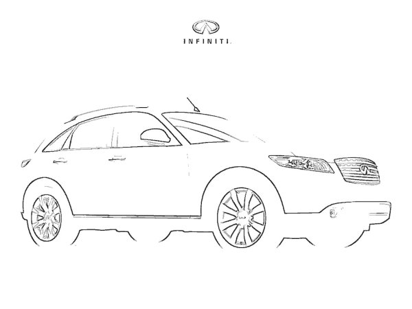 Раскраски Инфинити ФХ 35