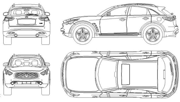 Габариты Инфинити qx70