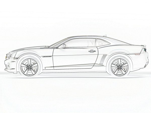 Рисунки машин карандашом боком