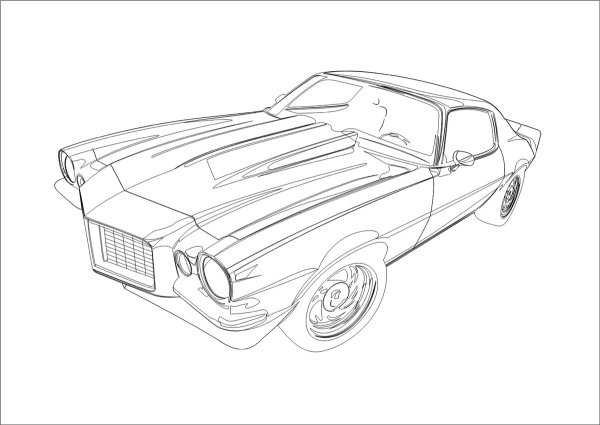 Chevrolet Camaro z28 Blueprint