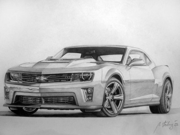 Chevrolet Camaro рисовать
