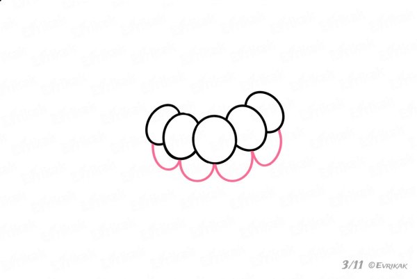 Пошаговое рисование фруктов