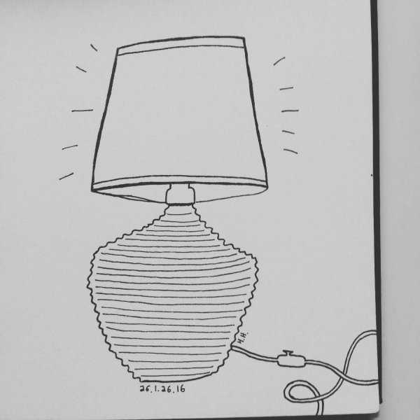 Настольная лампа для срисовки