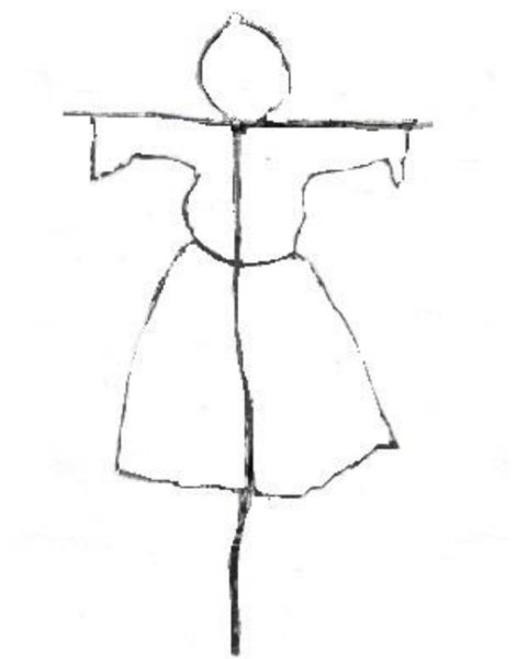 Чучело Масленицы рисунок