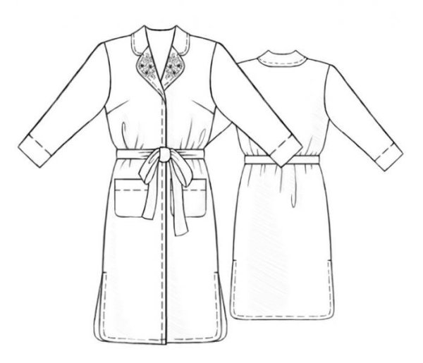 Эскиз халата