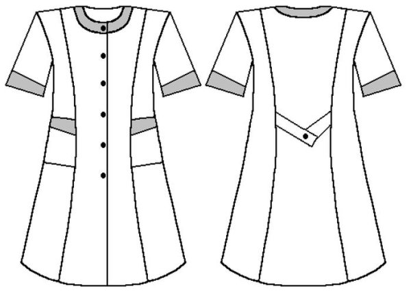 Эскиз халата