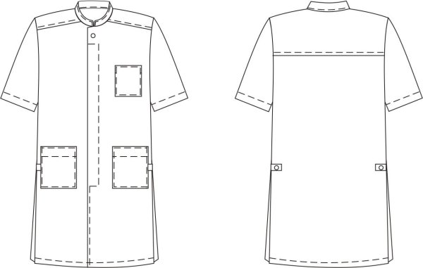 Технический эскиз медицинского халата