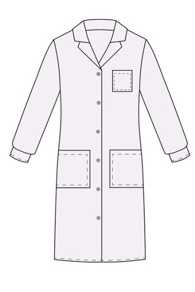 Выкройка медицинского халата