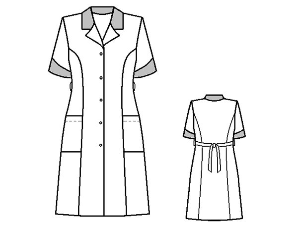 Технический эскиз халата