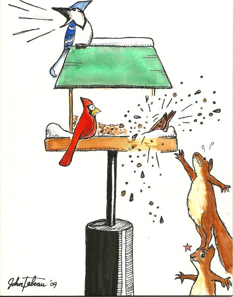 Силуэт кормушки для птиц