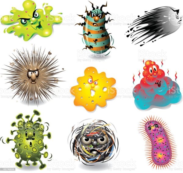 Маска микроба для детей