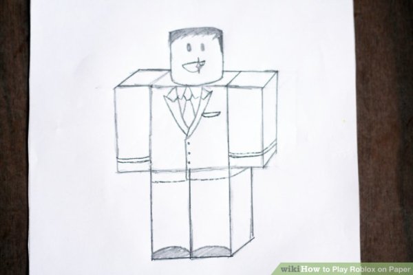РОБЛОКС люди карандашом