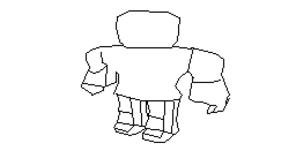 РОБЛОКС рисунок на бумаге