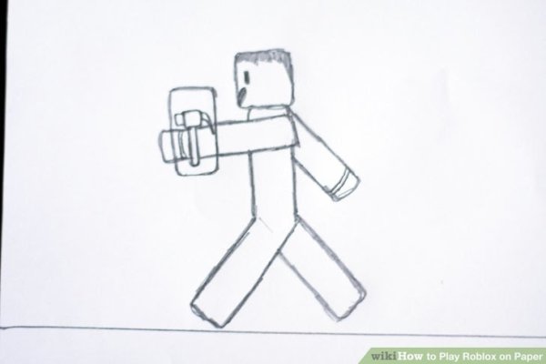 РОБЛОКС рисунок на бумаге