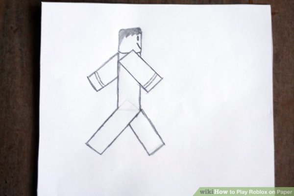 РОБЛОКС рисунок на бумаге