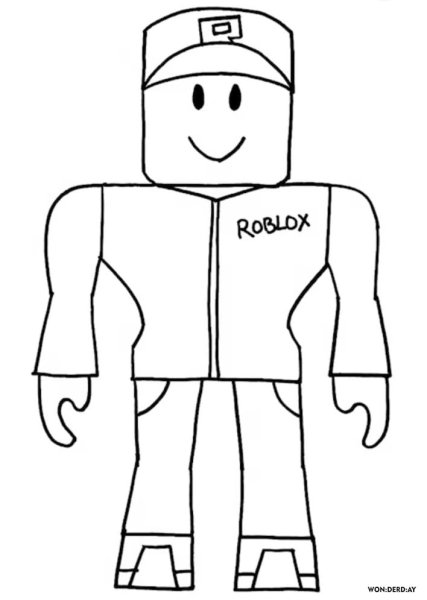 Roblox раскраска