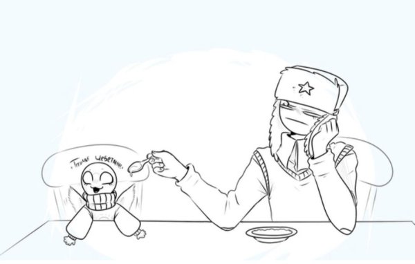 Countryhumans для срисовки карандашом