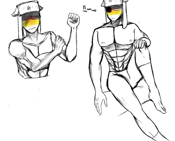 Позы для рисования в стиле кантрихуманс