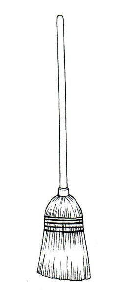 Метла раскраска для детей