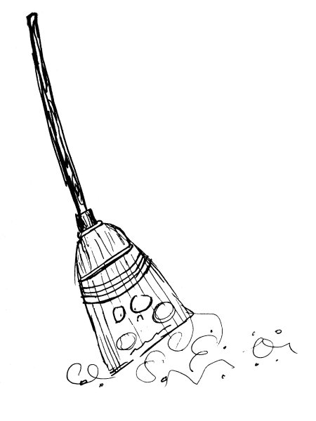 Метла раскраска для детей