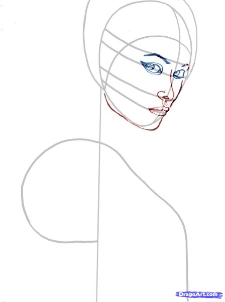 Рисунки Оливии лицо