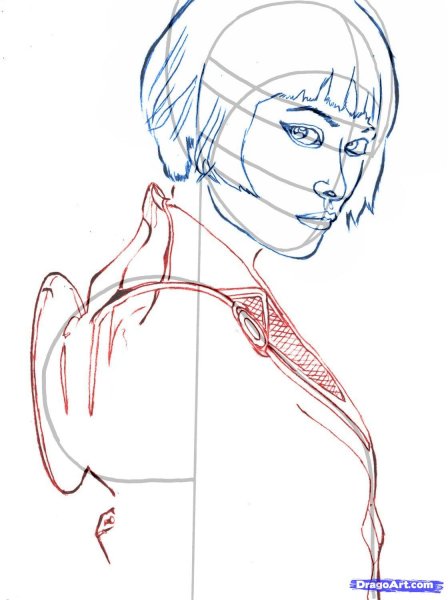 Нарисовать Оливию карандашом