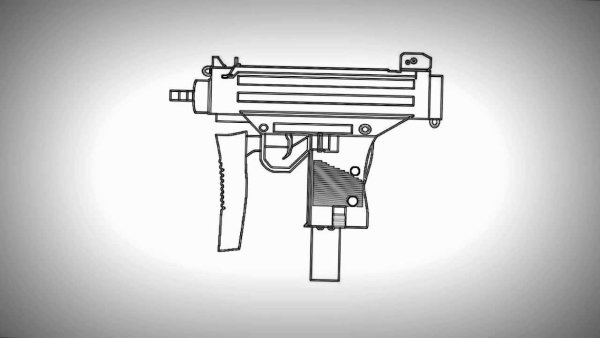 Micro Uzi чертеж