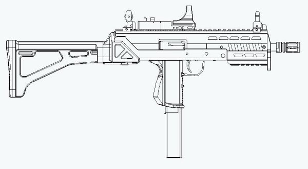 Imi Micro Uzi чертеж