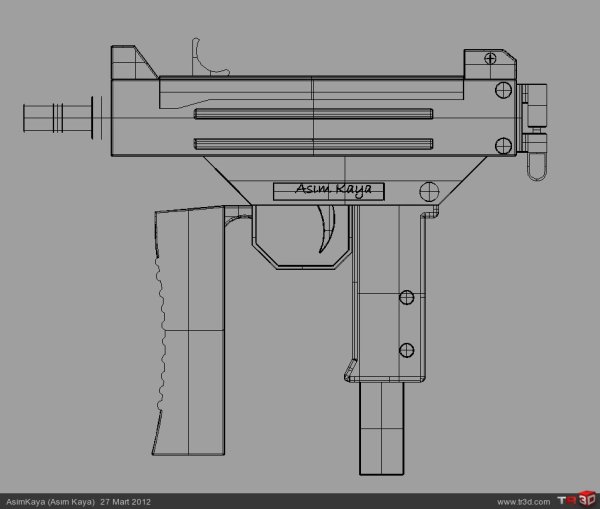 Imi Micro Uzi чертеж