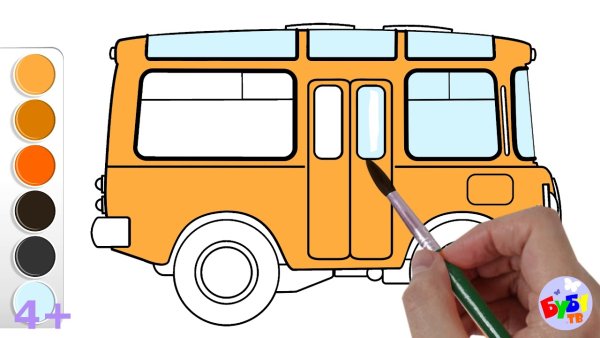 Рисунок автобуса ПАЗ 3205