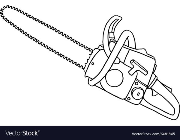 Трафарет бензопилы