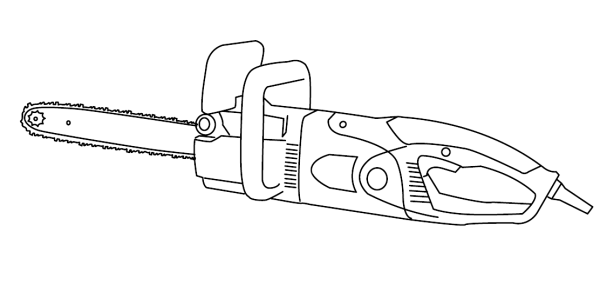 Бензопила рисунок