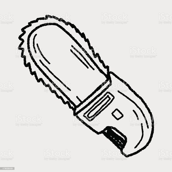 Бензопила рисунок поэтапно