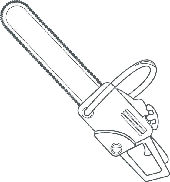 Бензопила для раскрашивания