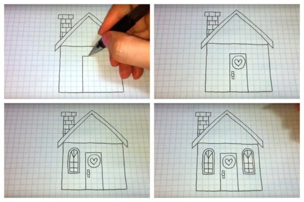 Нарисовать дом