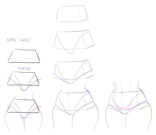 Рисунок попы