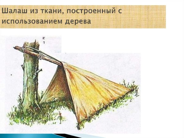 Сооружение временного жилища