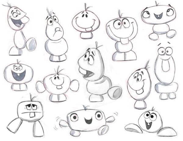 Концепт арт Олаф Дисней