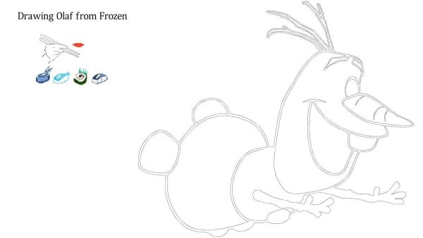 Рисунки для срисовки лёгкий для начинающих Олоф