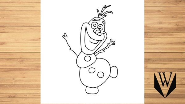 Рисунки для срисовки лёгкий для начинающих Олоф