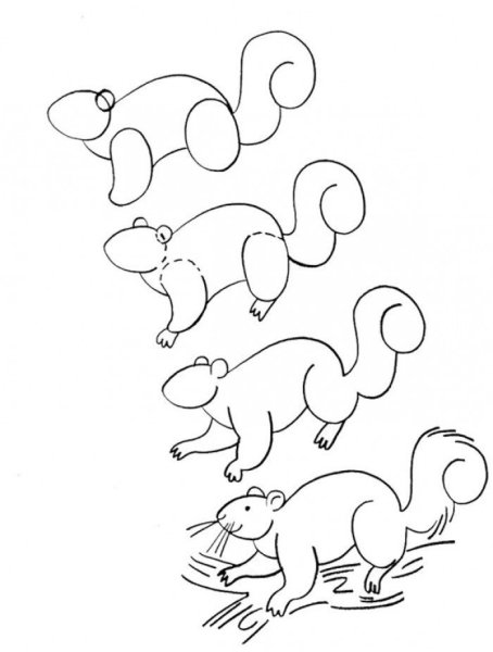 Рисование животных для детей