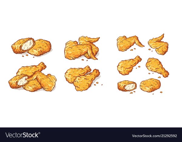 Векторные иллюстрации наггетсы