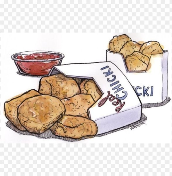 Наггетсы рисунок