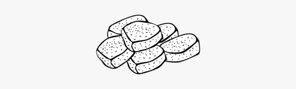 Сухари раскраска