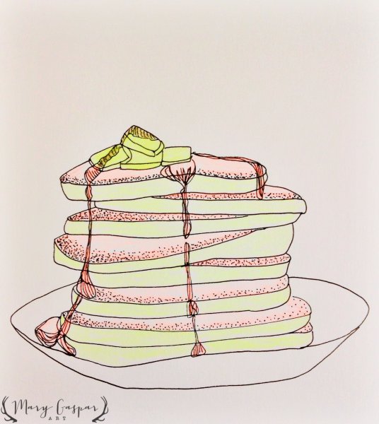 Скетчинг блинчики