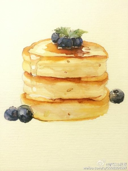 Панкейки акварелью