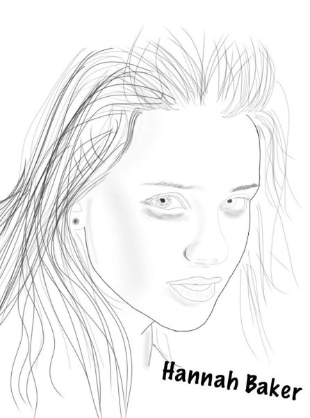 Раскраска Ханна Бейкер