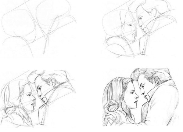 Красивые рисунки для срисовки карандашом поэтапно